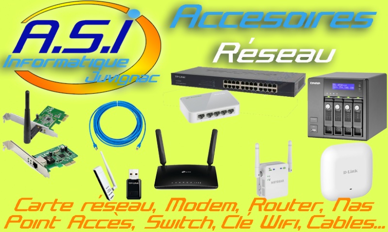 peripherique réseau wifi switch répétiteur point acces modem routeur carte réseau clé wifi nas Montpellier