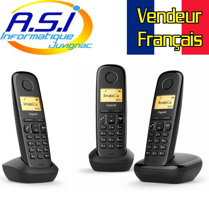 Téléphone compatible box ADSL et Fibre Trio Duo ou solo et Cable  téléphonique RJ11 sur Montpellier - Dépannage et vente de matériel  informatique Juvignac - ASI Informatique