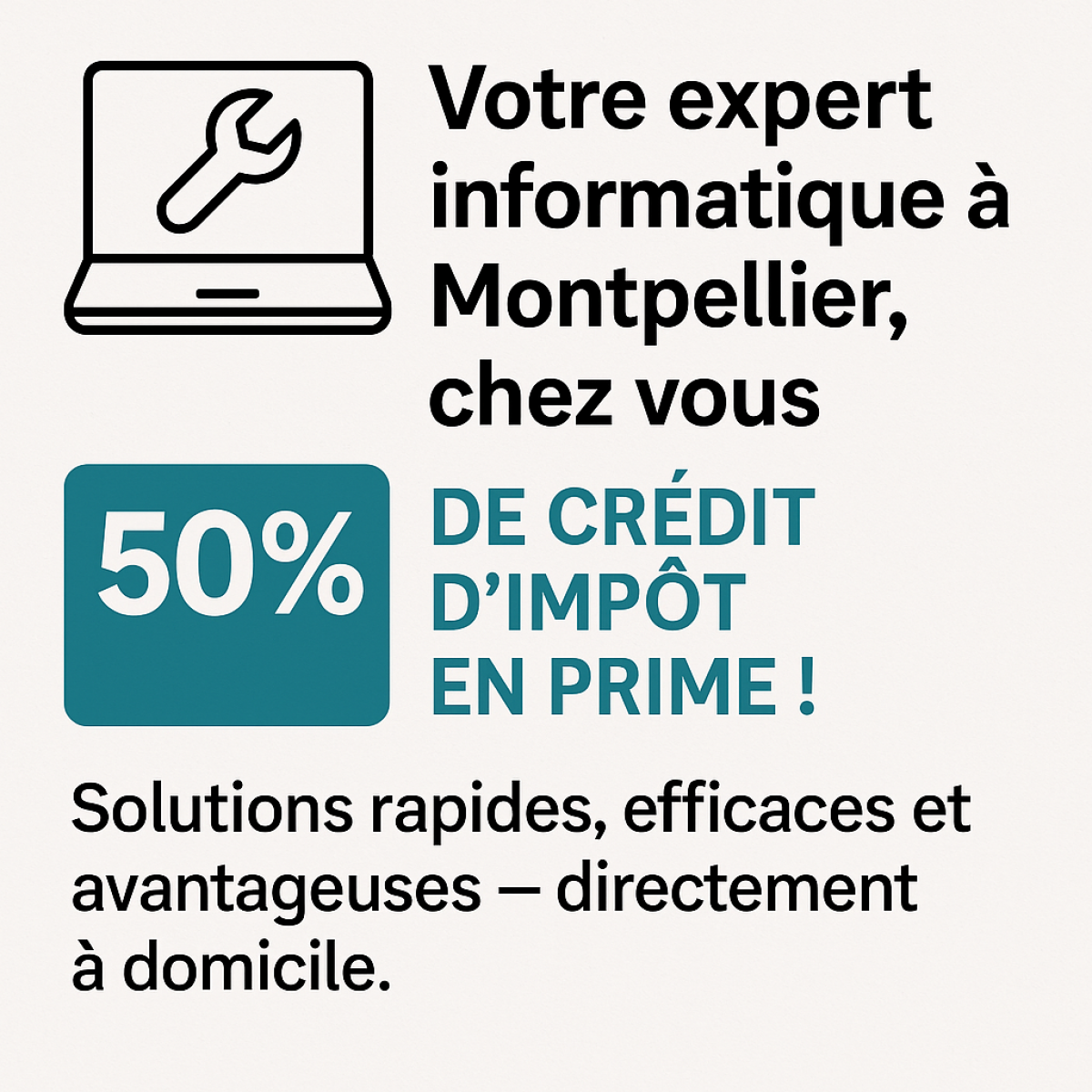 dépannage informatique sur Montpellier et sa région avec credit d'impots