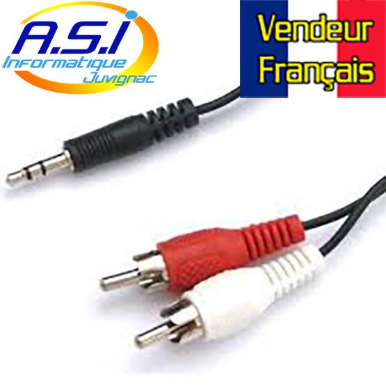 cable mini jack rca cablage cinch montpellier