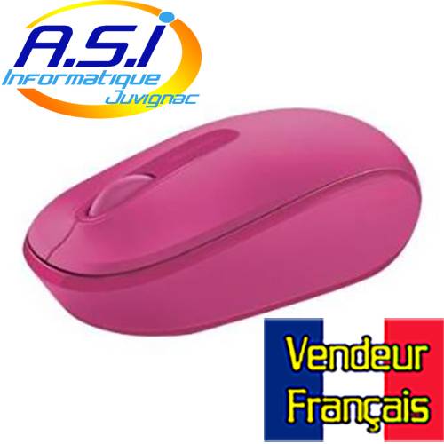 souris sans fil microsoft rose fushia montpellier