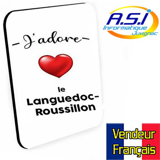 tapis de souris j'adore le languedoc roussillon