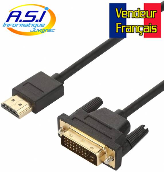 cable HDMI vers DVI DVI-I dual link single link
