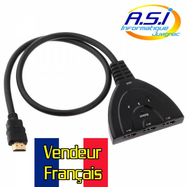 Splitter HDMI prise multiple HDMI Switch