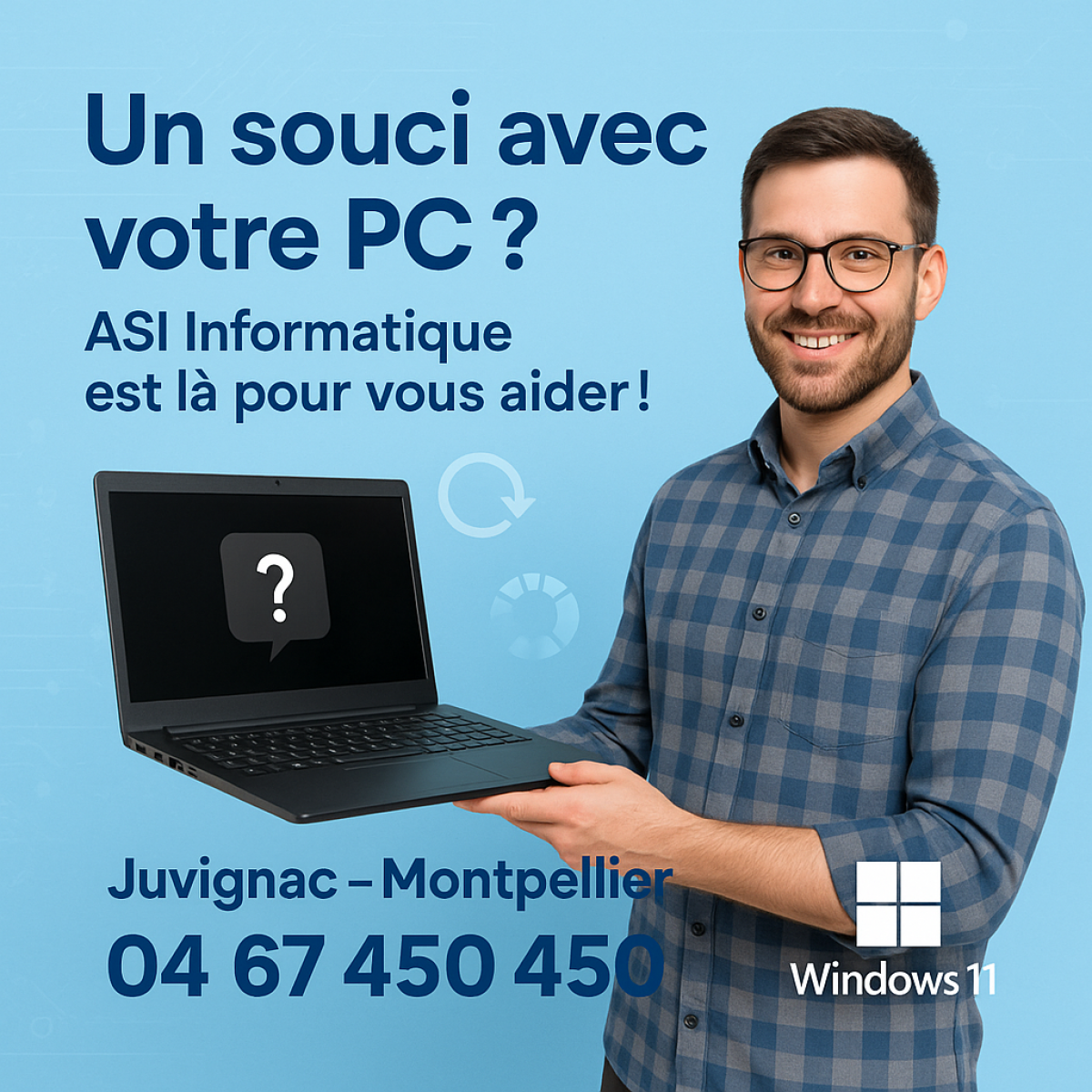 nous réparons votre ordinateur à domicile autour de Montpellier et le 34 ou en atelier