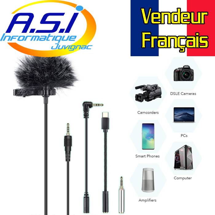 Micro cravate smartphone tablette ordinateur Montpellier Mauguio Lattes Juvignac Villeneuve maguelone