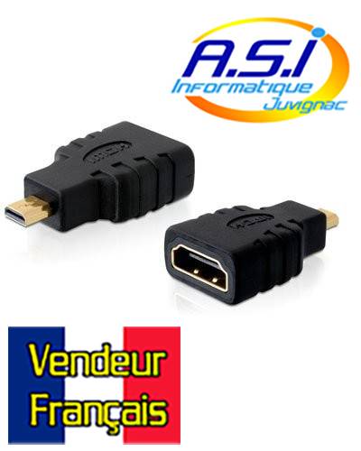 Adaptateur changeur de genre HDMI Vers micro HDMI