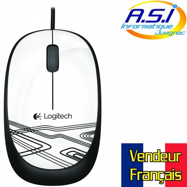 souiris filaire usb à fil logitech blanche montpellier